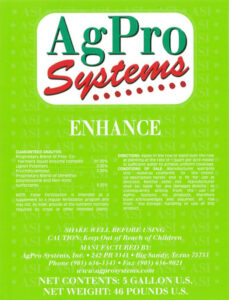 AgPro Systems Enhance Product Label